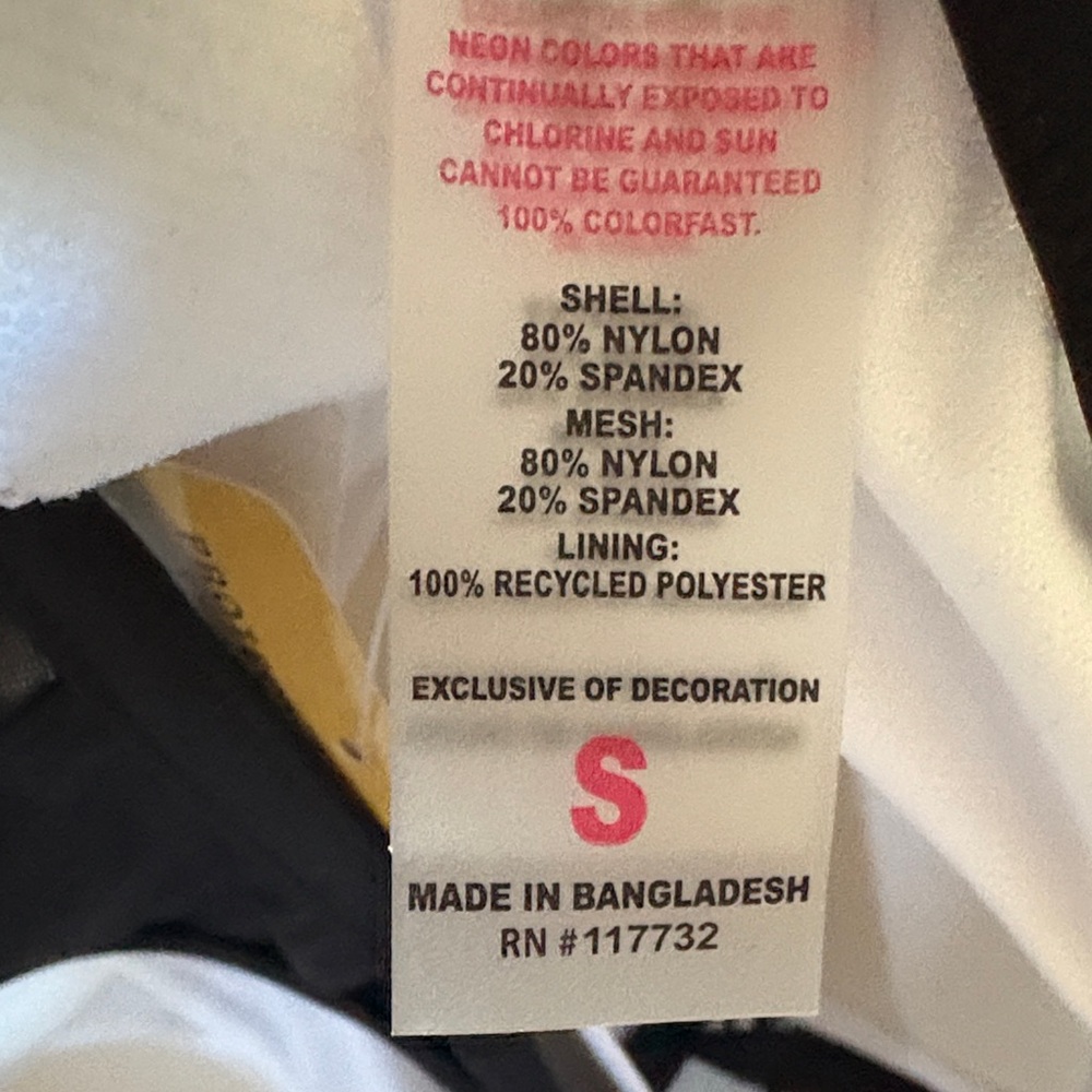 ZeroXposur Black and White Crescent Tankini Small NWT - Picture 6 of 6